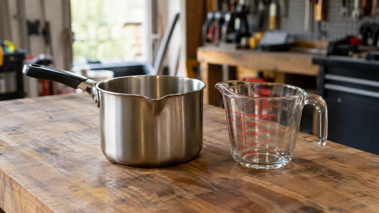 EricX Light Pouring Pot vs a Glass Measuring Cup: Which Works Better for Home Candle Makers?